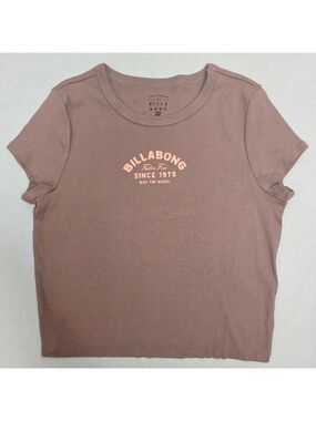 Billabong Cropped Graphic T-Shirt Size L | “Feelin Free Since 1973” Tee - New